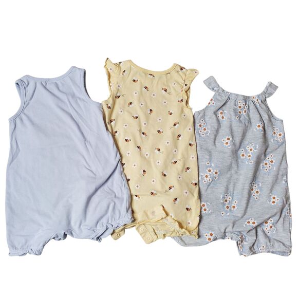 Infant Toddler Girl 24m 7 Piece Romper & Dress Spring Summer Clothing Bundle - Picture 7 of 11